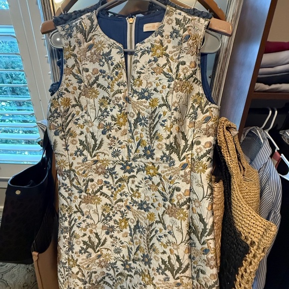 Tory Burch Silver Gold Sheath Mini Dress - Picture 7 of 9